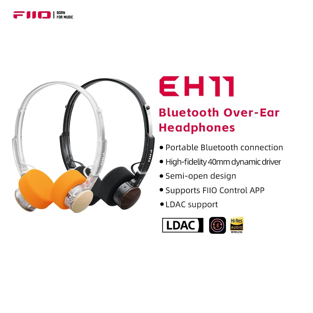 FIIO EH11 On-Ear Bluetooth Headphones with LDAC Hi-Res
