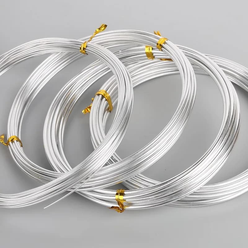 Silver Color 1mm/1.5mm/2.mm/2.5mm Anodized Aluminum Wire