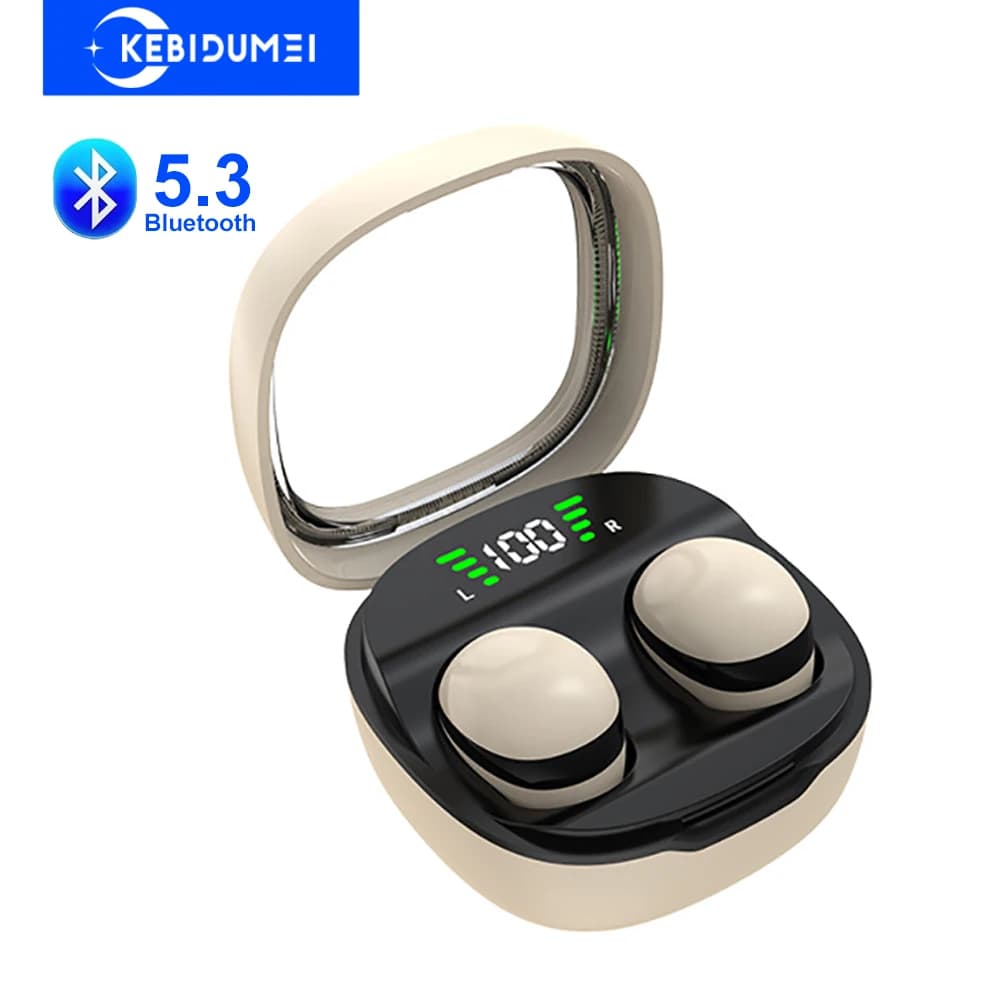 Mini Invisible Earphones Bluetooth 5.3 Headphones HiFi