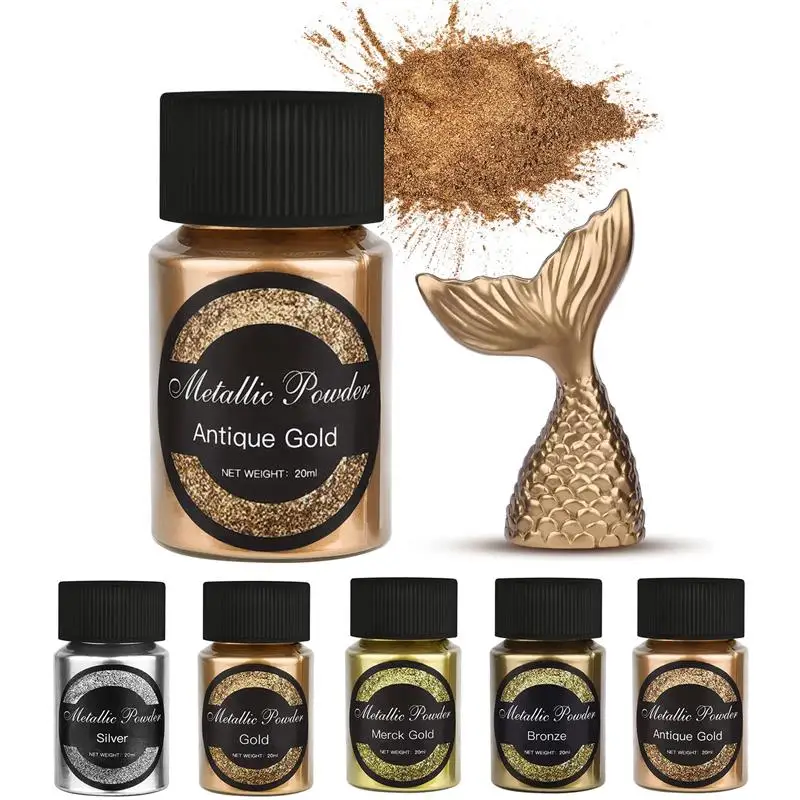 20 Ml Shimmer Metallic Gold Silver Color Pigment