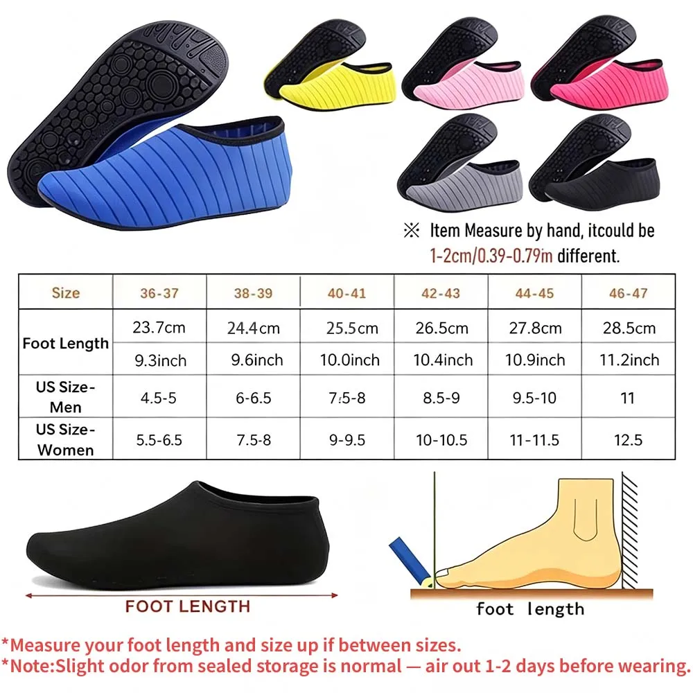 Water shoe worn on foot showing stretchy elastic collar and mesh upper
