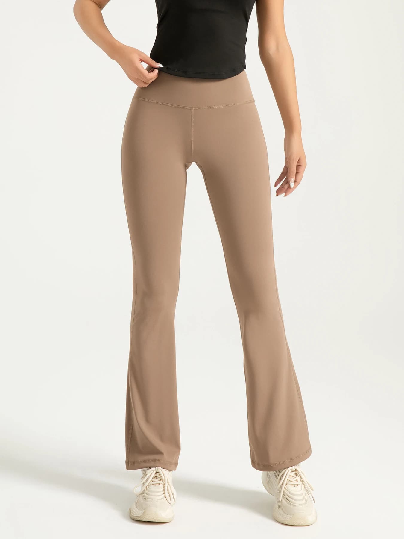 Women's High Waisted Bootcut Yoga Pants - Flared Leggings for Workout and Casual Wear - Comfortable 