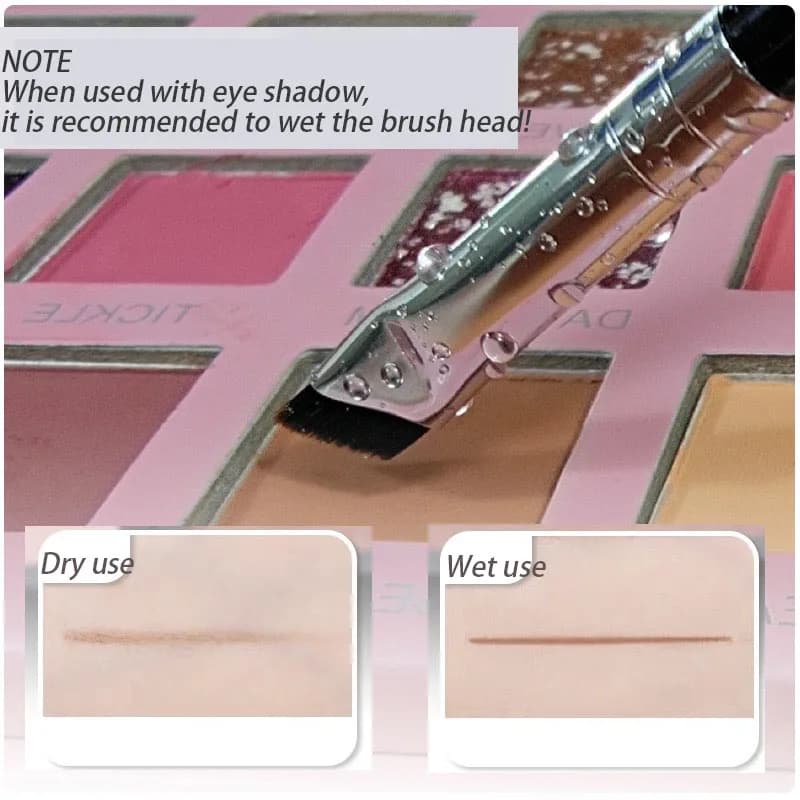 Dual brush set packaging showing both eyeliner and eyebrow brush variants