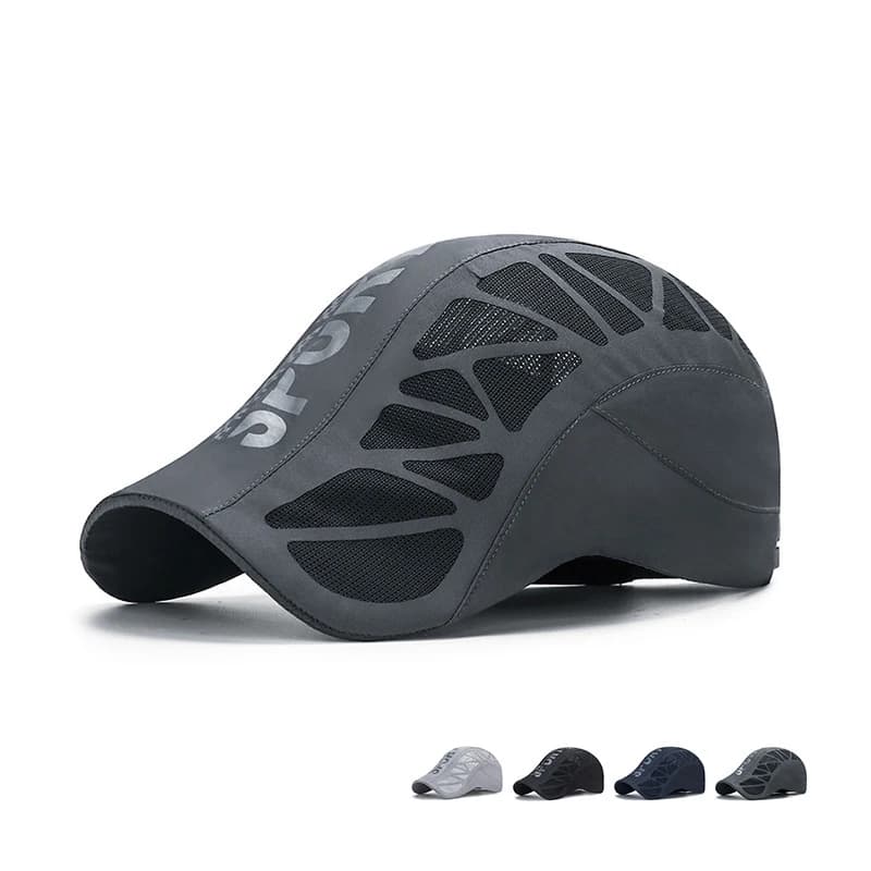 Summer New Sport Alphabet Forward Hat Men's Breathable