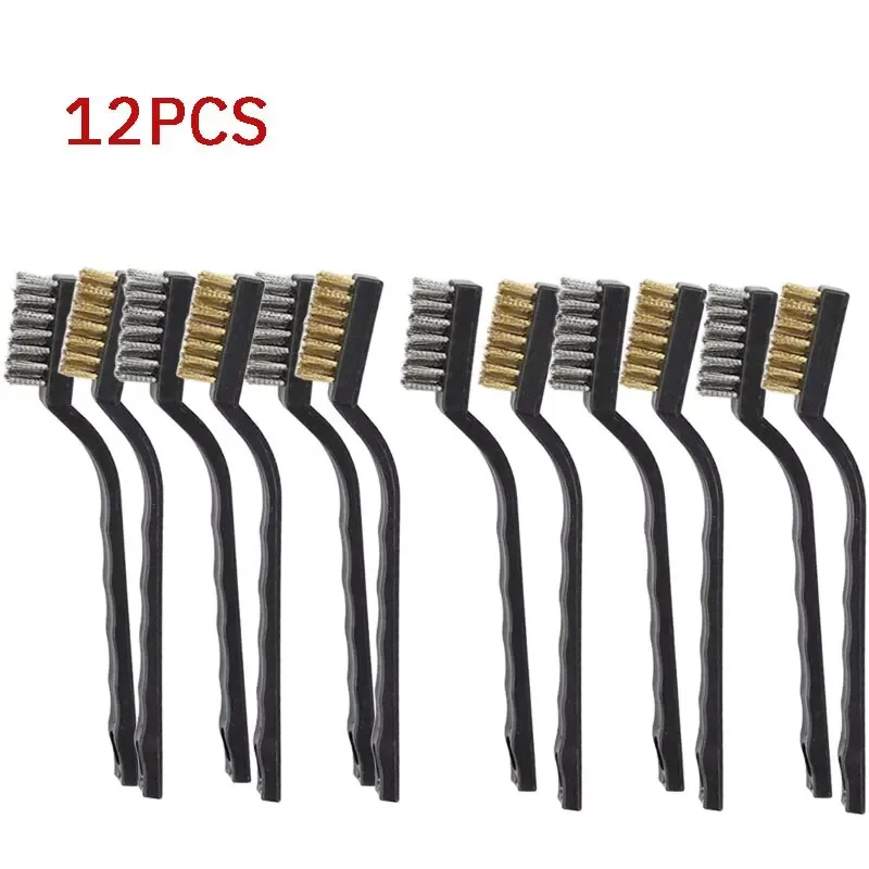 6 Or12 Pcs Industrial Toothbrush Mini Copper Steel Wire
