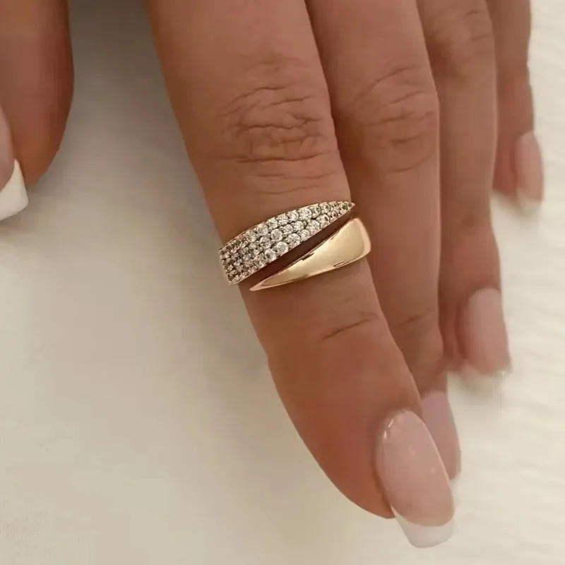 Gold Plated Sun Rings for Women Natural Stone Inlaid in
