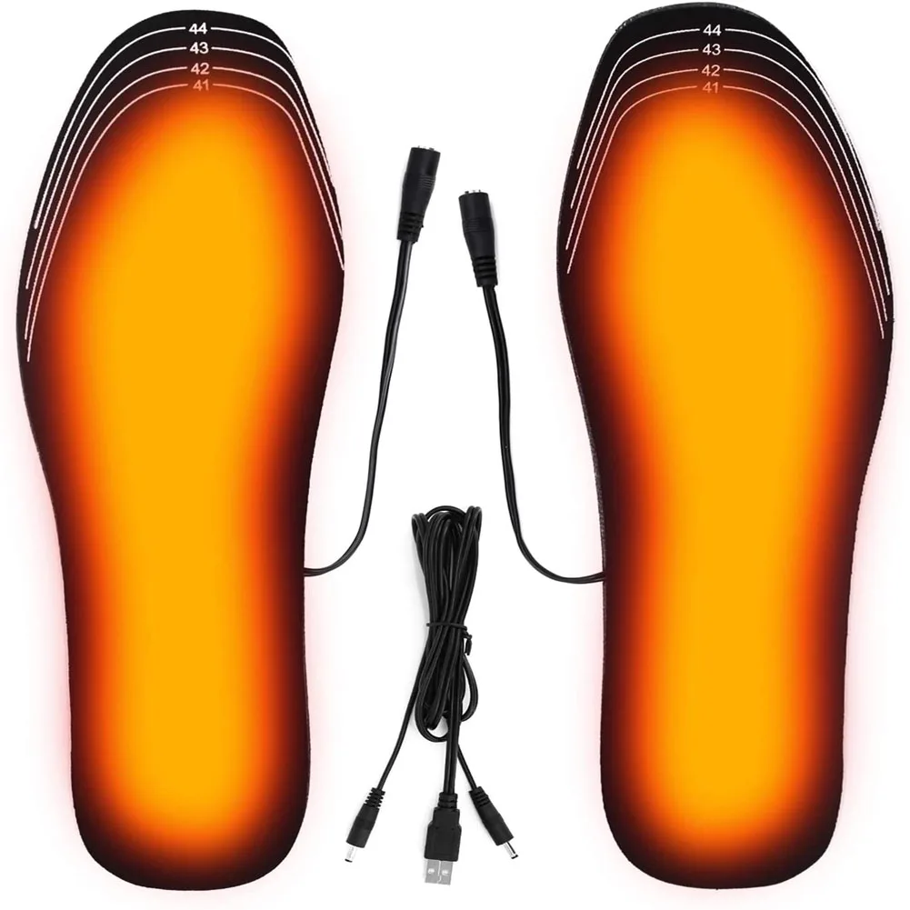 Heated insoles — USB charging connection detail