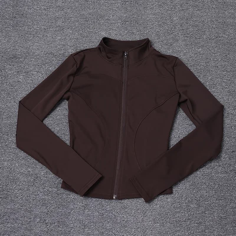 Women Sport Jacket Long Sleeve Shirt Workout Coat Gym