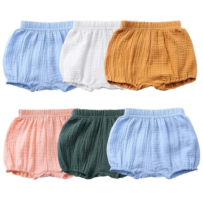 Solid Color Baby Bloomers 0-4T Toddler Kids Cotton Shorts