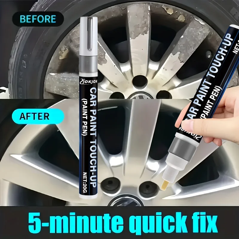 Silver Color Wheel Scratch Repair Pen, Quick Fix for All