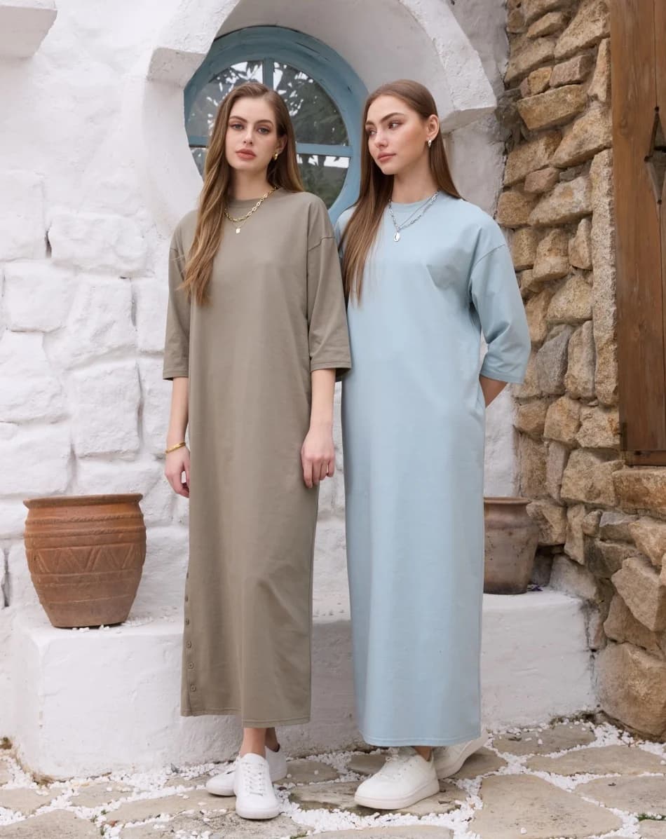AS SS26 oversize loose T-shirt dress + V neck T-shirt +