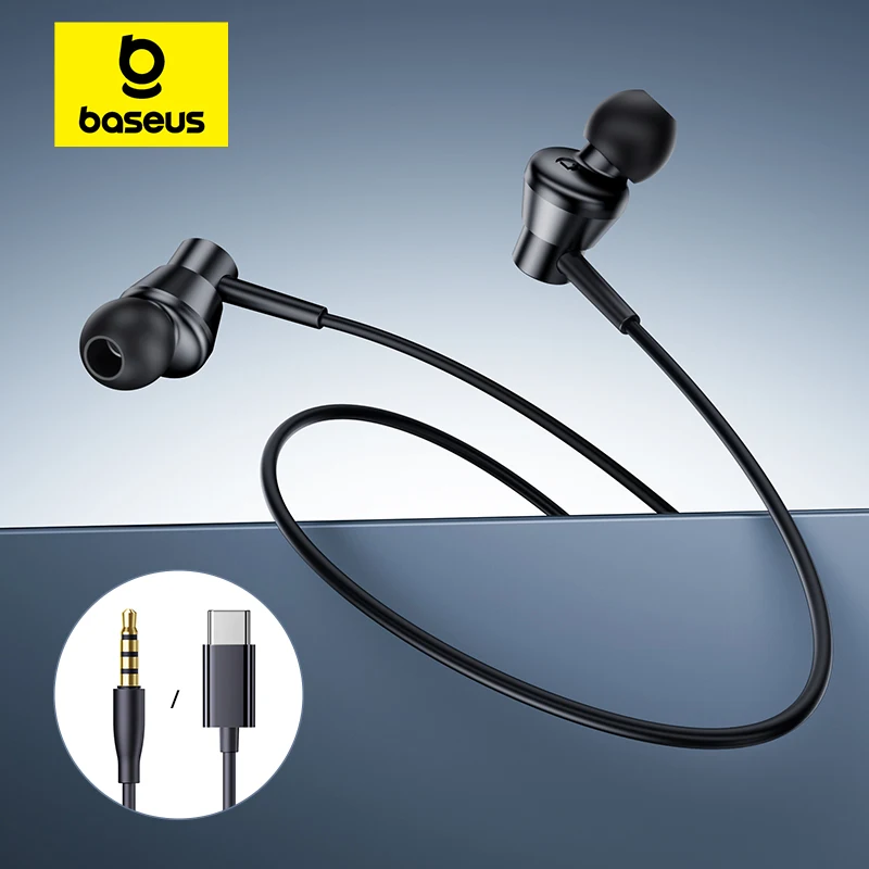 Baseus Encok CZ11/HZ11 Wired Earphones Type-C/3.5mm Jack