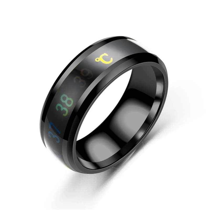 Smart Stainless Steel Multifunctional Ring for Couple Mood