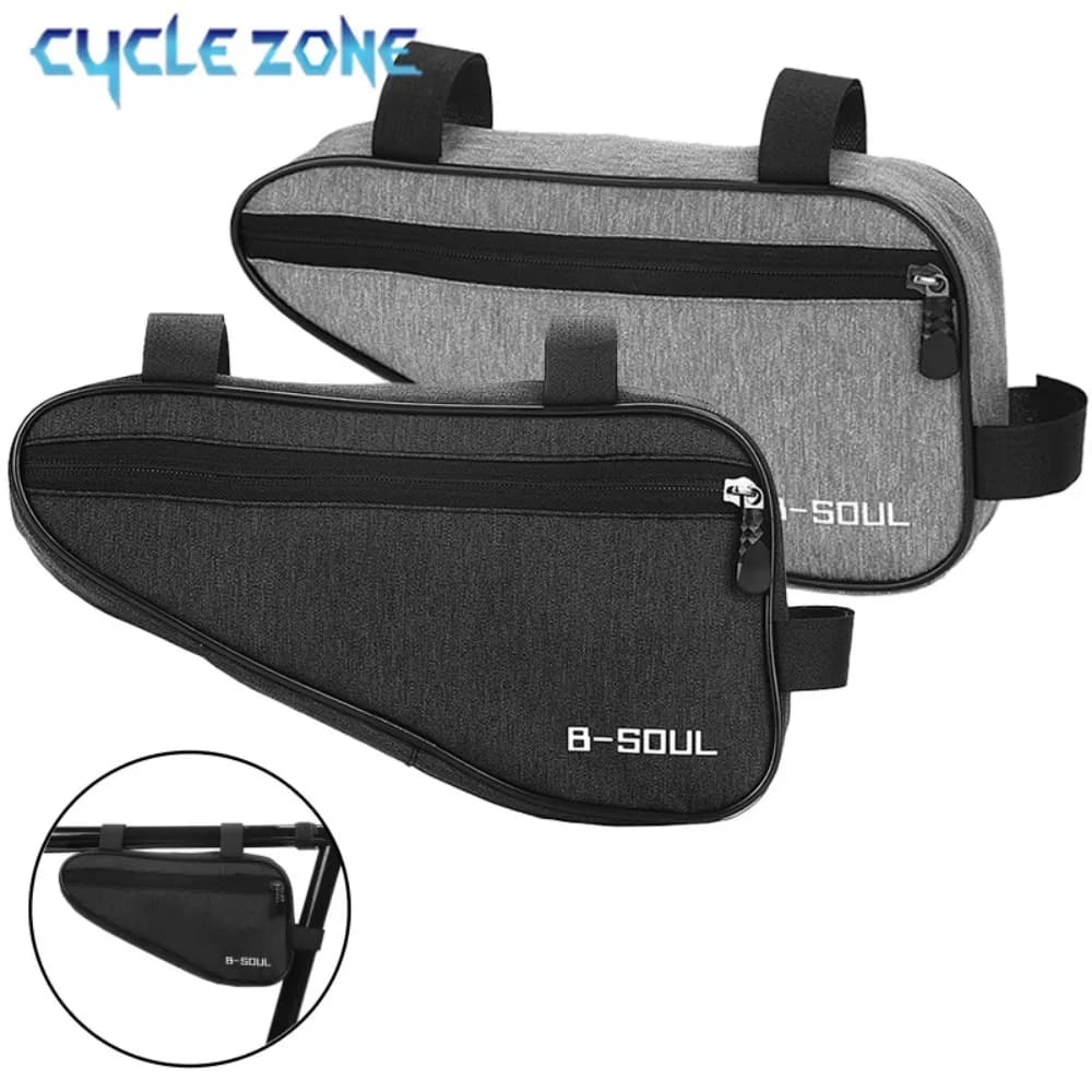 Bicycle Triangle Bag Bike Front Tube Frame Saddle Storage