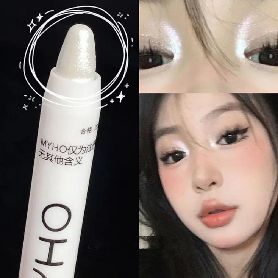 Lying Silkworm Pen Monochrome Brightening Highlight with