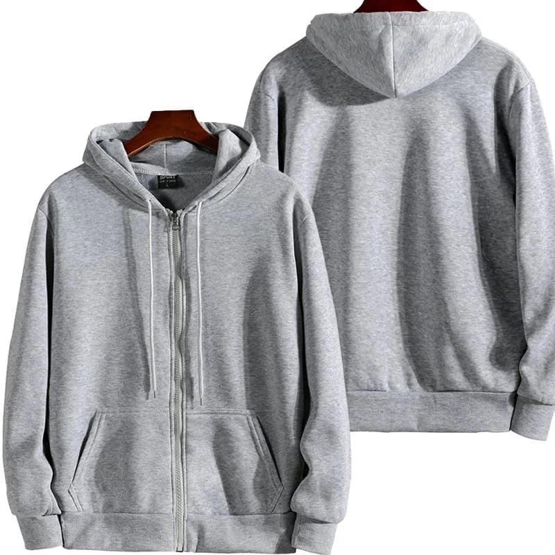 Zipper Hoodies Autumn Winter Men's New Long Sleeve Hooded