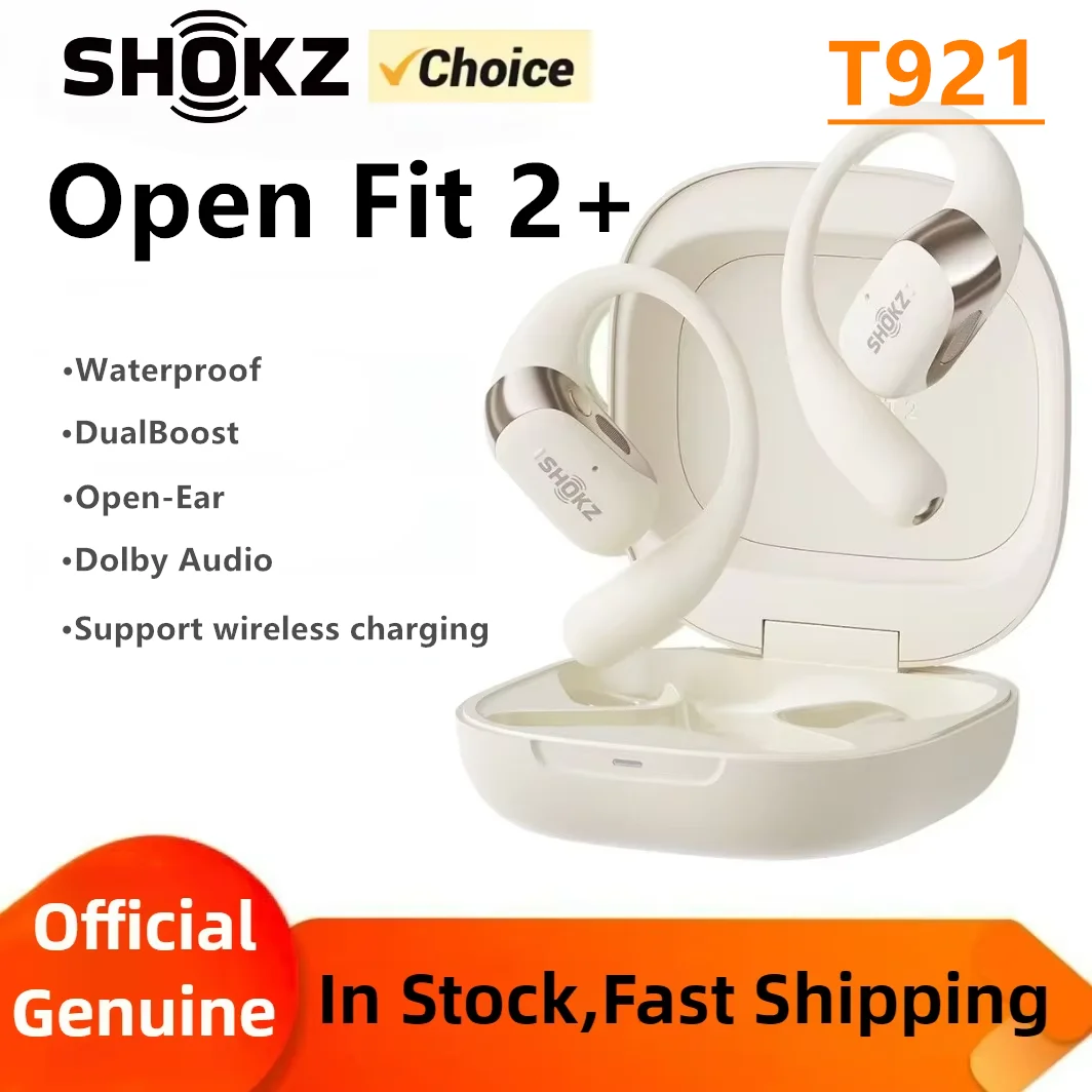 Shokz OpenFit 2+ T921 Open Hanging Ear Headsets Dolby