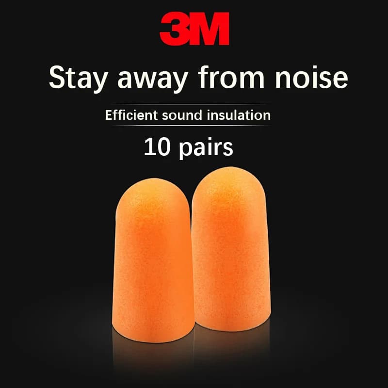 10 pairs】3M earplugs for Sleep Learning anti-noise Super