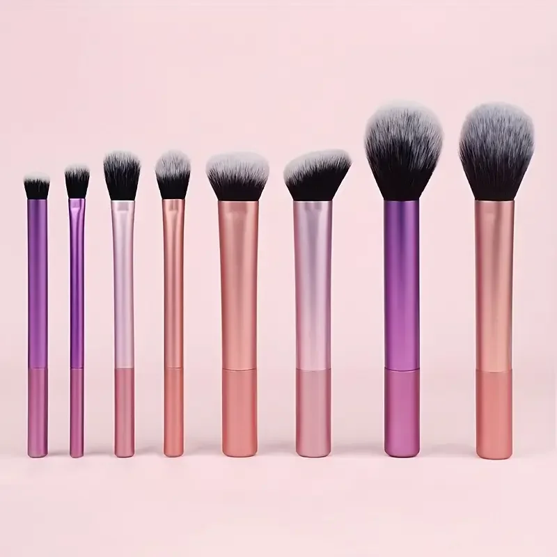 8pcs Makeup Brush Kit Soft Synthetic Hair Make Up Brushes