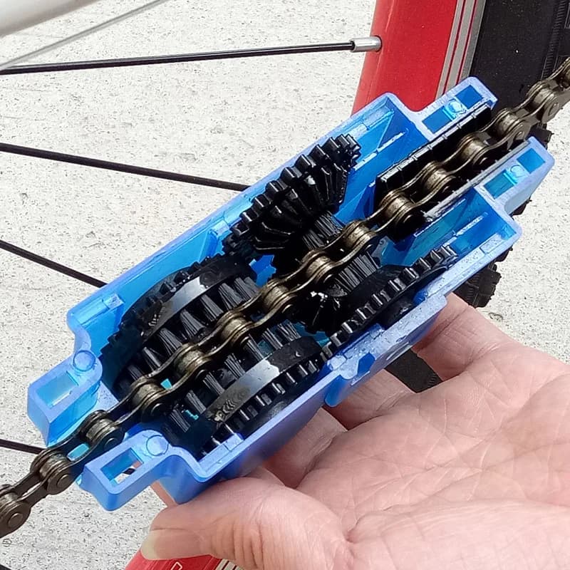 Portable Bicycle Chain Cleaner Bike Brushes Scrubber Wash