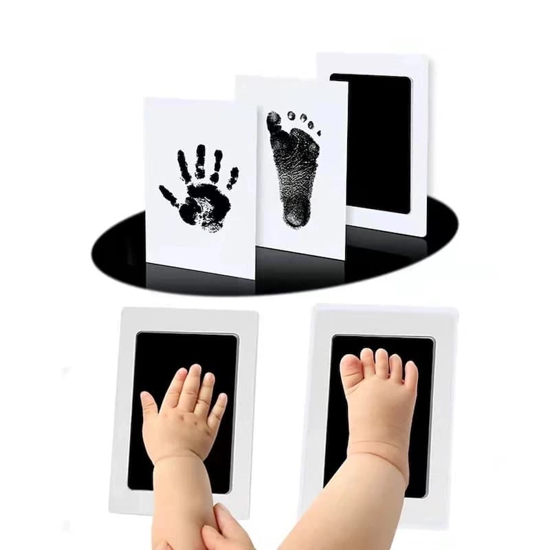 Newborn Baby Hand And Footprint Kit Ink Pads Photo Frame