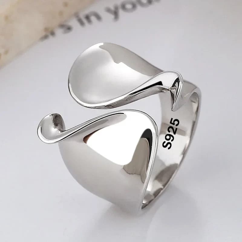 925 Sterling Silver Rings for Women Couple Minimalist