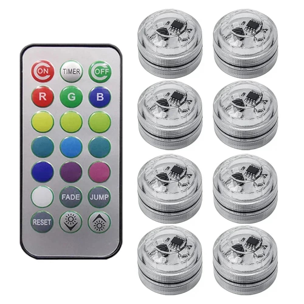 Wireless Adhesive LED Car Interior Ambient Light Remote