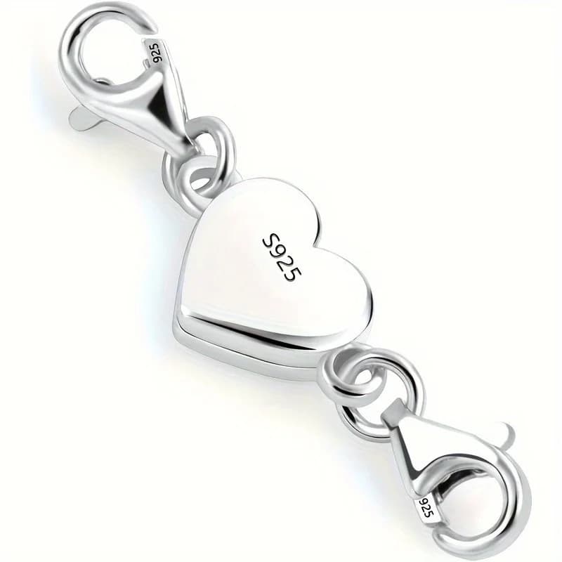 1pc Heart Magnetic Jewelry Connector Clasp Magnetic