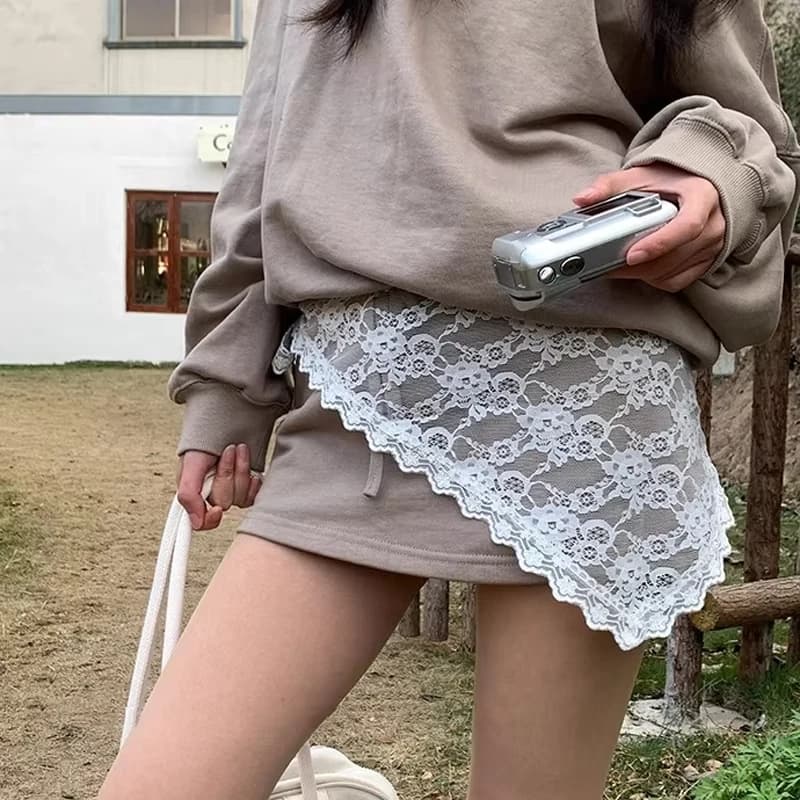 New Triangle Short Skirt Half Skirt Butt Curtain Skirt