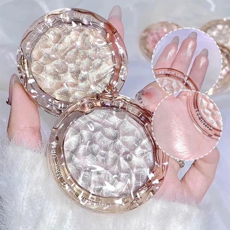 High gloss powder gloss glitter highlight contour palette