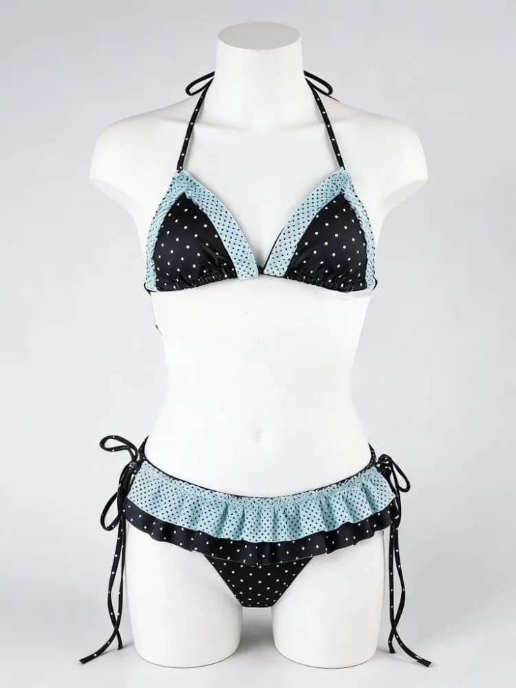 High Waist 2-Piece Split Bikini Set for Women