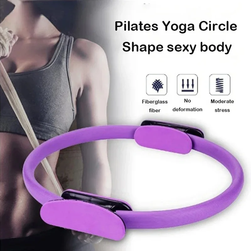 Pilates ring being used for inner thigh exercise