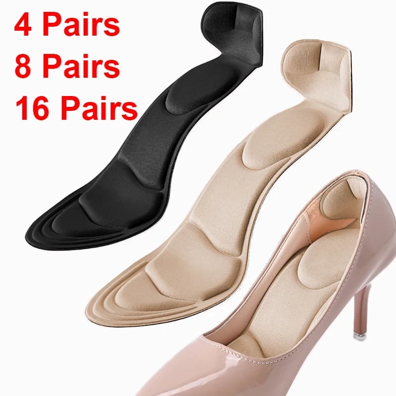 Memory Foam Insoles Women High-heel Shoes Anti-slip Insole