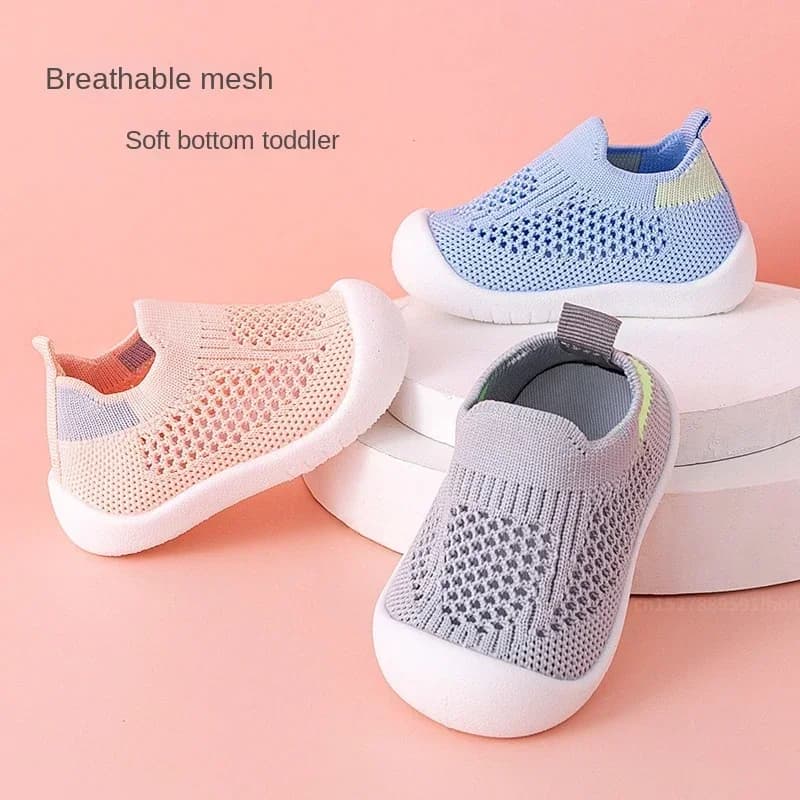 Toddler Shoes Breathable Knitted Kids Sneakers Boys