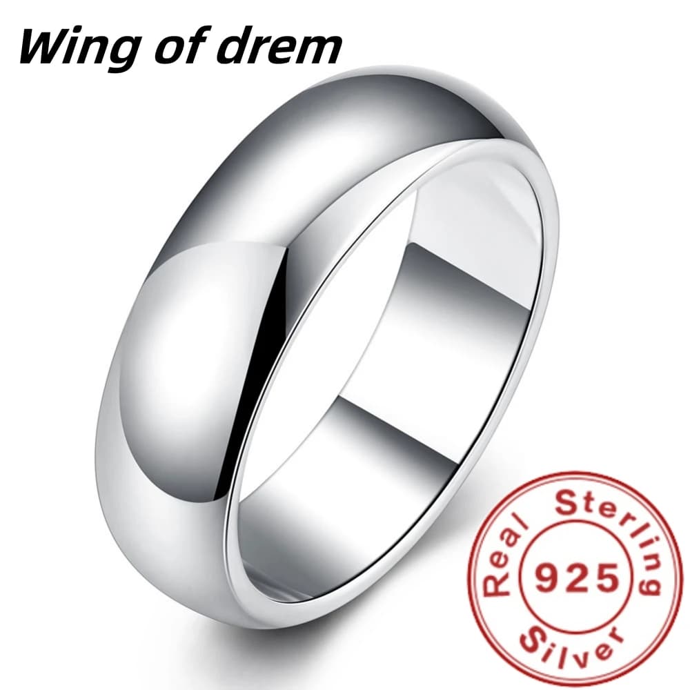 High Quality 925 Sterling Silver Ring Fashion Simple