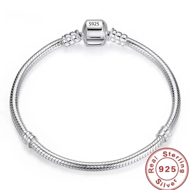 Handmade Original Fine Jewelry 925 Silver Charm Bracelet