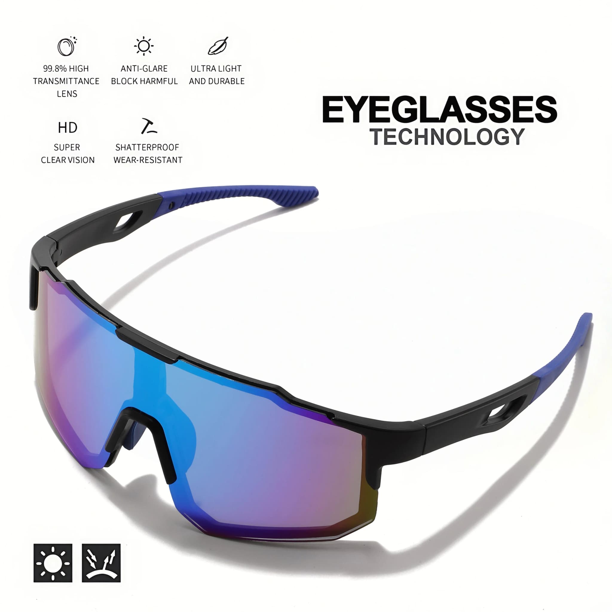 Sunglasses worn - showing fit
