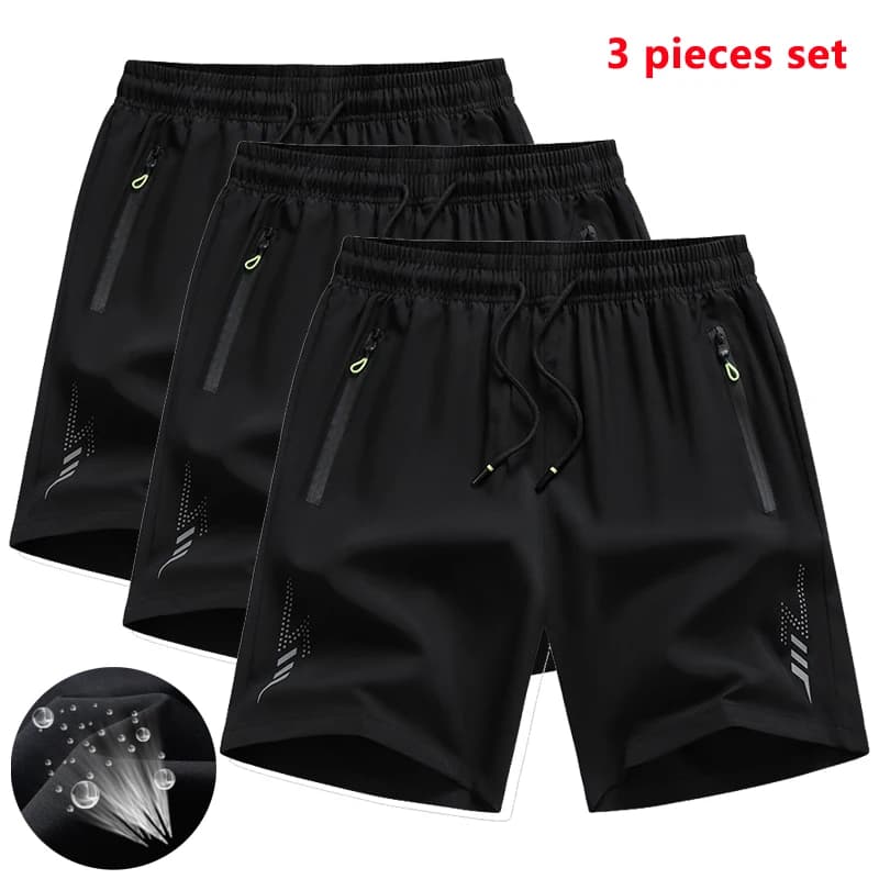 Close-up of running shorts waistband and drawstring