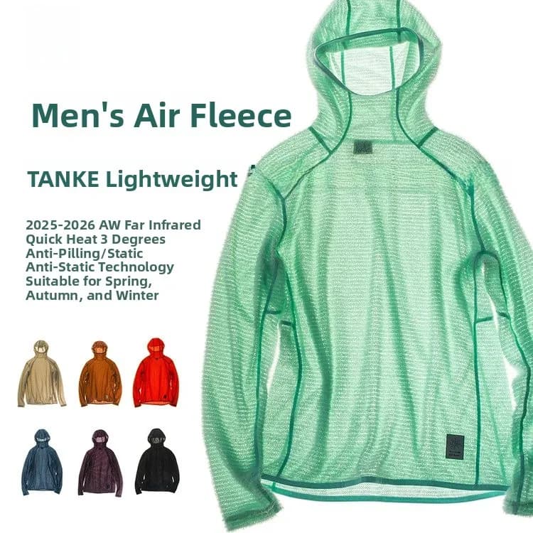 Outdoor Men's Long Sleeve Fleece Hoodie Comfortable Warm