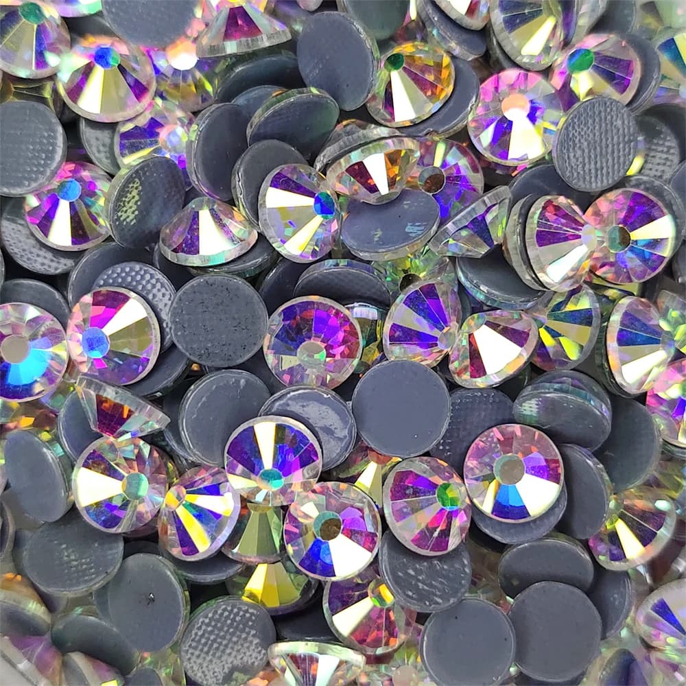 All Size Top Quality Crystal AB/Clear Super Bright Hot-Fix