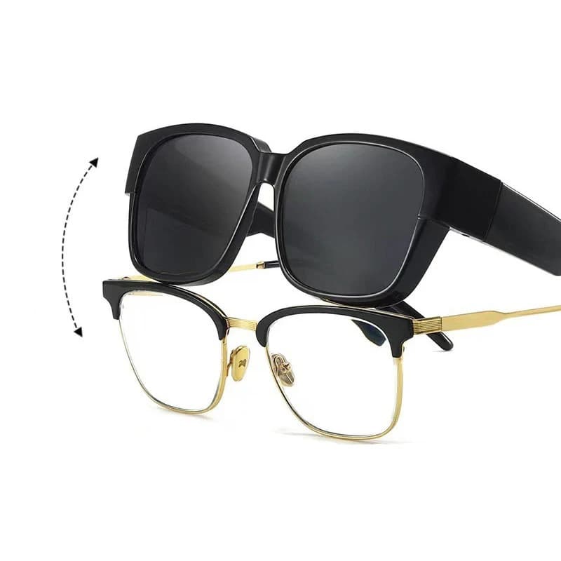New Fashion Polarized Sunglasses Cover Over Myopia