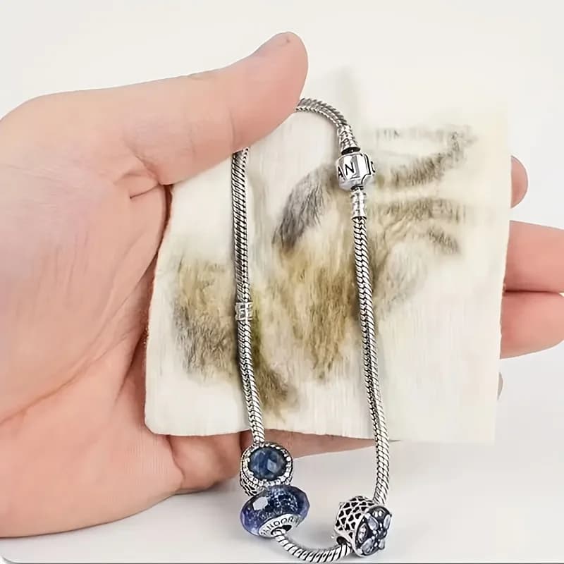 40 Pieces (4 Packs) of Silver Polishing Cloth for Jewelry,