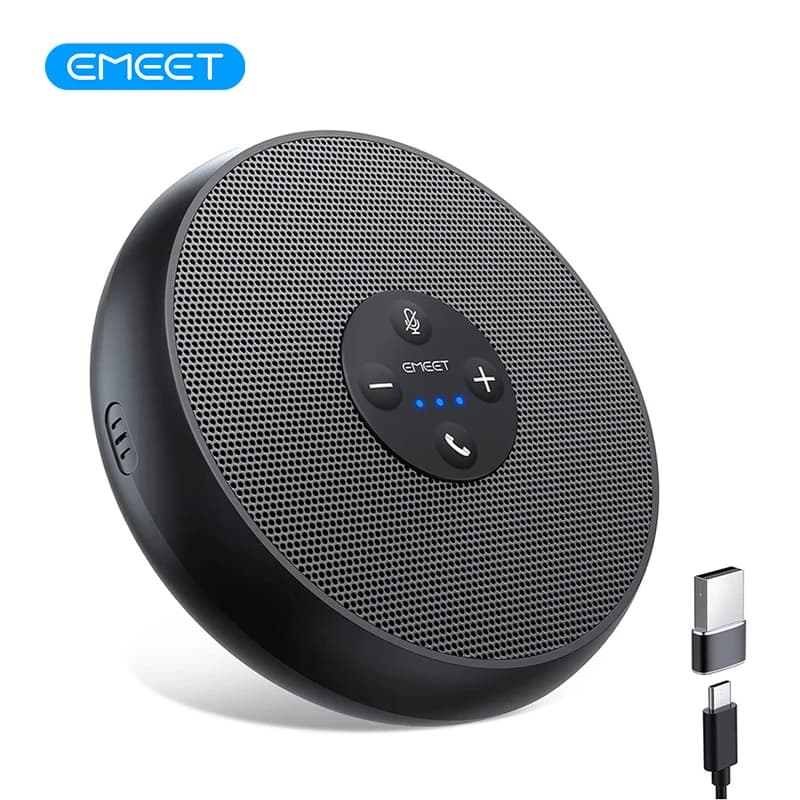 EMEET USB Wired Speakerphone Conference Speaker With 2