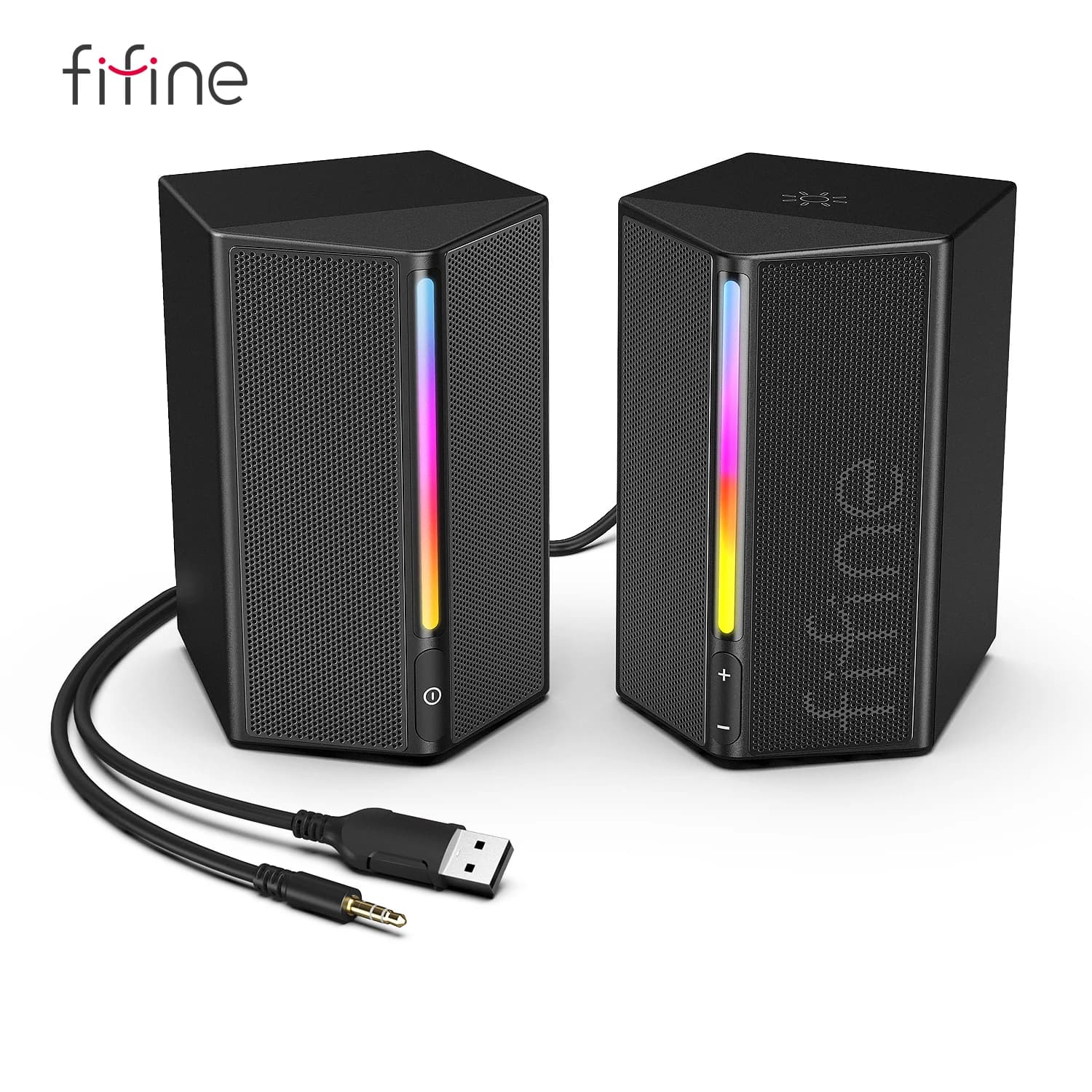 FIFINE Gaming Sound Box with Stereo Surround Sound, USB