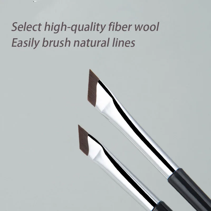 Detail view of angled brush bristles showing density and edge sharpness