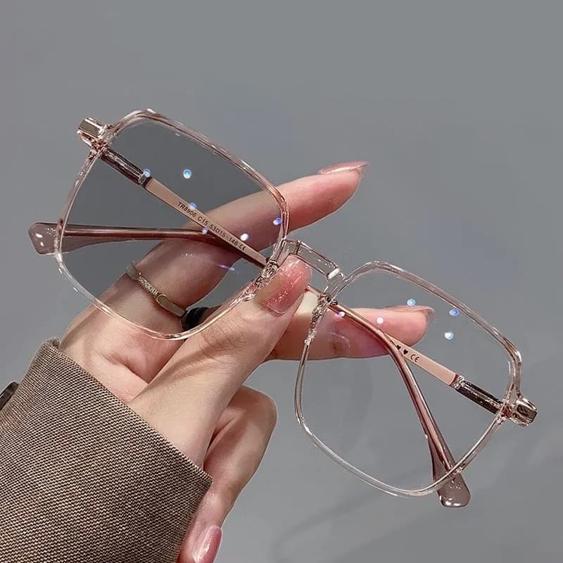 Photochromic Anti Radiation Glasses Metal Eyeglass For