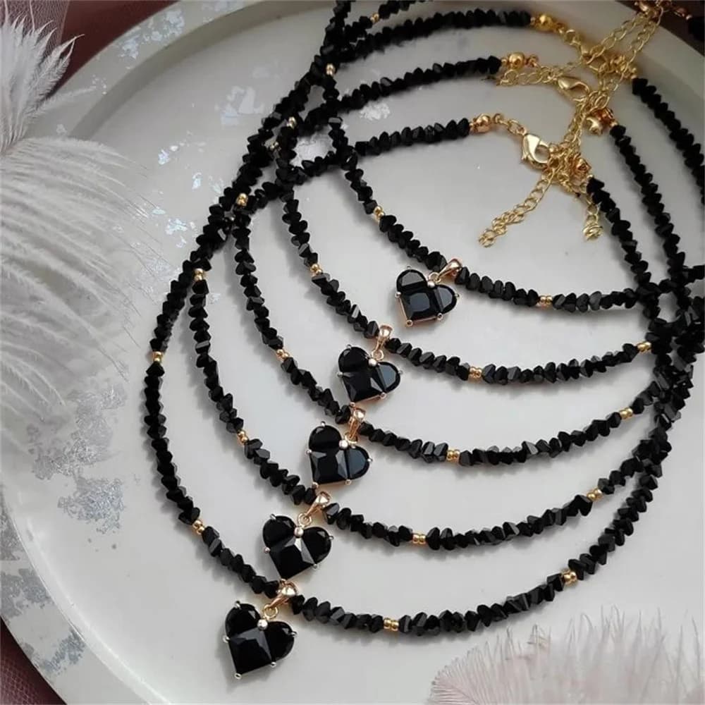Fashion Vintage Sexy Zircon Heart Pendant Necklace For