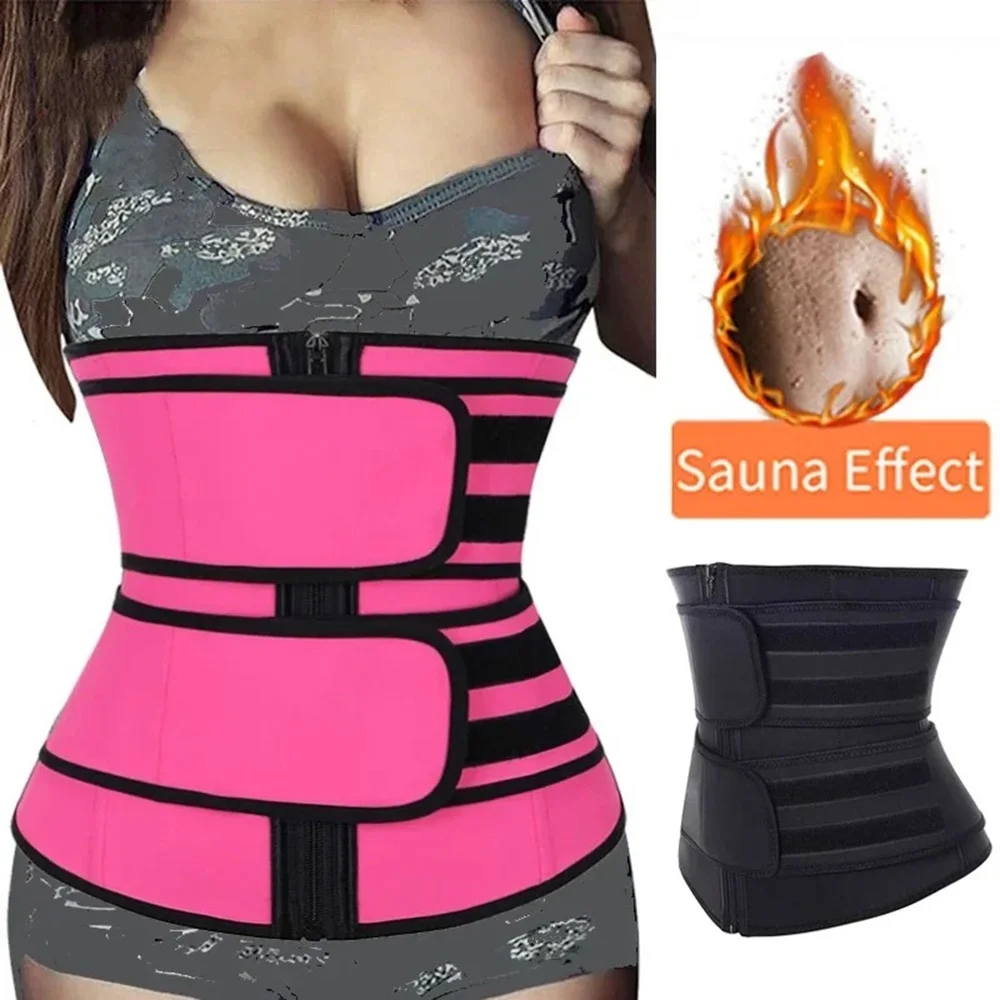 1pc Waist Trainer Slimming Body Shaper Fitness Belt Weight