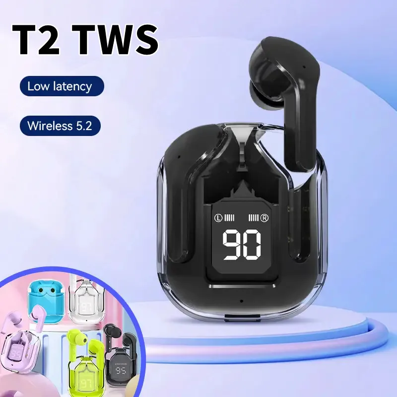 Original T2 Wireless Bluetooth Earphone Transparent HIFI