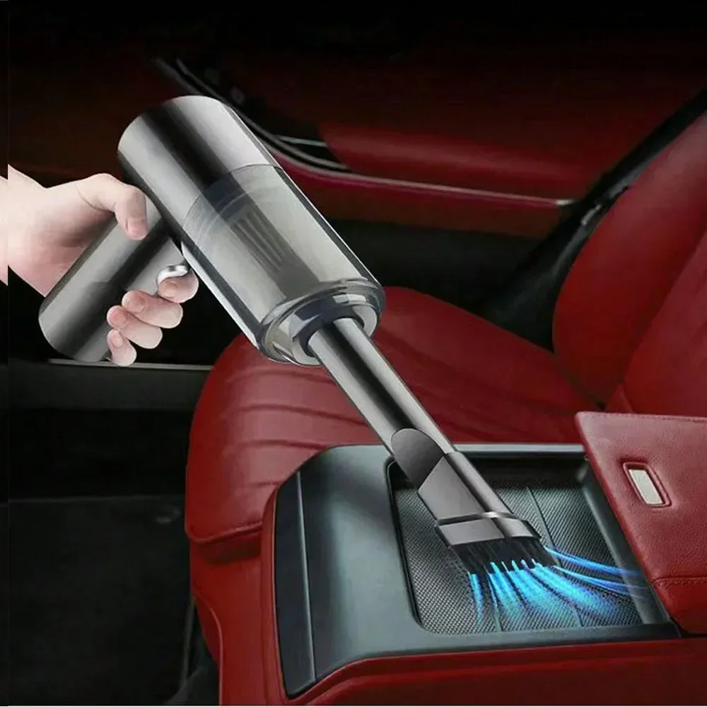 Portable vacuum cleaner in use
